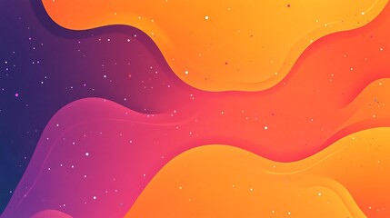 Abstract Orange and Purple Wave Background Design