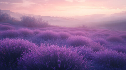 Obraz premium Twilight Lavender Serenity – Variant 3
