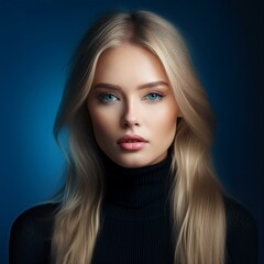 Fototapeta premium Hübsche blonde Frau