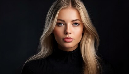 Naklejka premium Hübsche junge Frau
