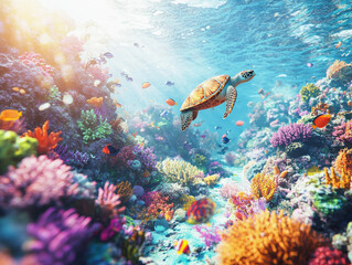 Mesmerizing Underwater Coral Reef – Variant 3