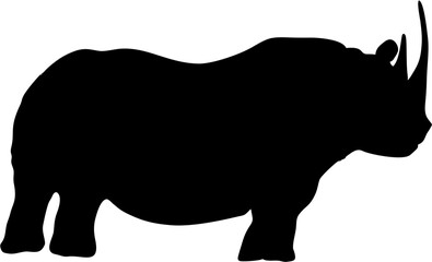 Rhinoceros vector silhouette