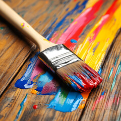 Obraz premium Vivid Paintbrush Streaks – Variant 1