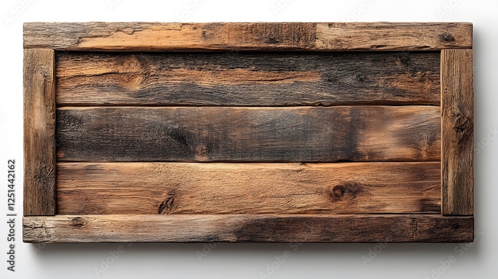 Aufkleber weathered wooden plank texture abstract background with rustic grain pattern minimal natural wooden 