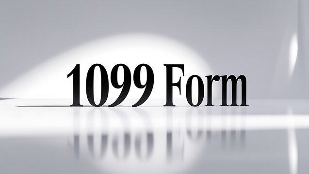 1099 form - representing key document for tax reporting, especially for freelancers and independent workers