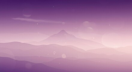 Purple Mountain Majesty: Serene landscape photograph of a majestic mountain range shrouded in a mystical purple haze, evoking a sense of tranquility and wonder.