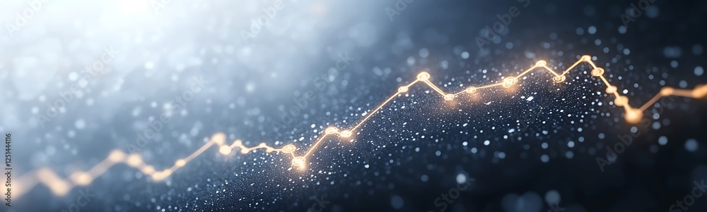 Aufkleber a stock image featuring an upward trending chart representing a positive stock market scenario.