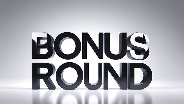 Exciting bonus round typography - for gaming or quiz event