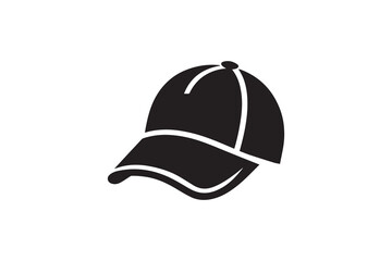Fototapeta premium cap vector silhouette isolated in white background