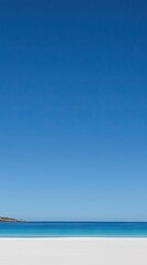 Fototapeta premium Clear sky over a pristine beach