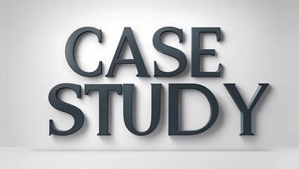 Text showcases the term case study, a method used in various fields for in-depth analysis