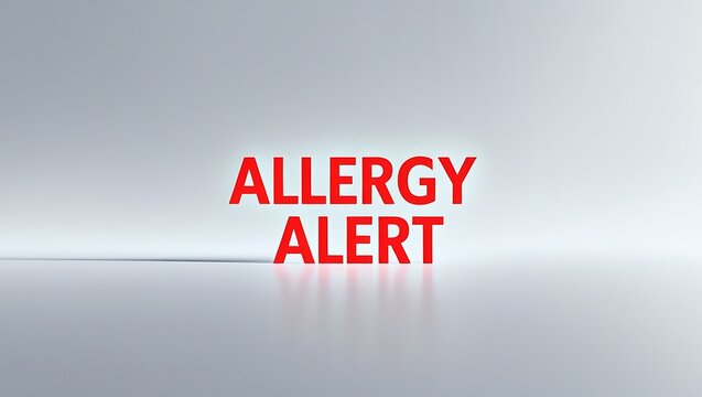 Attention everyone: noticeable allergy alert for food safety