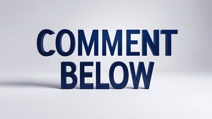 Bold text comment below encourages viewers to share their thoughts and opinions