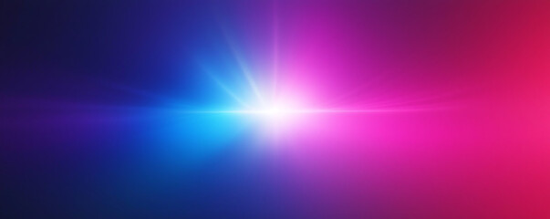 Obraz premium A surreal abstract gradient with a dreamy blend of deep blue, purple, pink, and warm tones, creating an ethereal nebula-like effect with soft glowing light at the horizon.