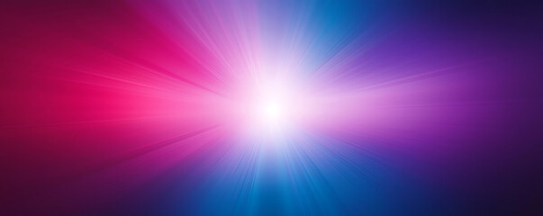 Obraz premium A surreal abstract gradient with a dreamy blend of deep blue, purple, pink, and warm tones, creating an ethereal nebula-like effect with soft glowing light at the horizon.