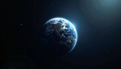 Fototapeta premium Planet Earth from Space for Astronomy and Environmental Awareness