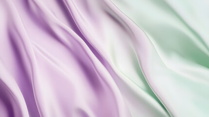 Obraz premium Purple and Green Silk Fabric Luxurious and Elegant Background