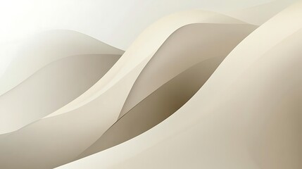 Abstract Beige Waves Flowing Seamlessly Across