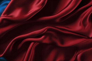 Obraz premium Colourful satin fabric silk wave flying background. Colourful gradient silk flying fabric. Waving satin cloth
