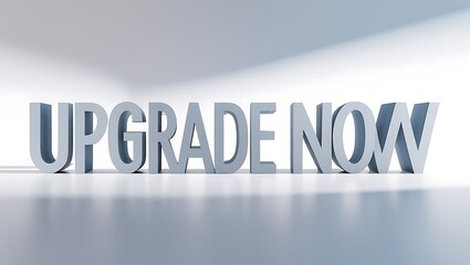 Attention grabbing message to enhance your experience with an upgrade option