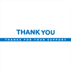 thank you, thanks for your support, thank you greeting card, thank you stock illustration.
Thank You handwritten isolated on white background