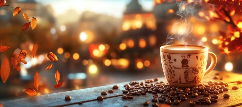 Autumn Evening Coffee: Warmth and Cozy Vibes