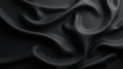 Fototapeta premium The image presents an abstract representation of black, flowing, and wavy textures, evoking a sense of fluidity and movement.