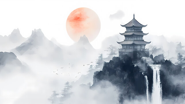 Oriental Zen in the artistic conception of ink painting