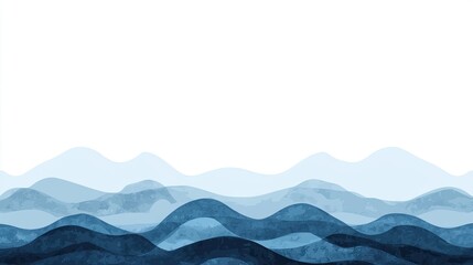 Abstract landscape, watercolor mountains, horizontal background, minimal design, artistic, calming, mood