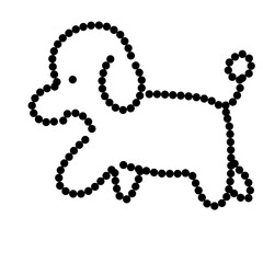 dog silhouette vector