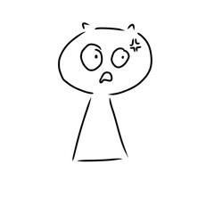 vector illustration of a cartoon