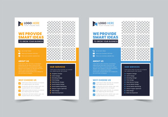 Simple Business Flyer Template | CMYK | US Letter | Print Ready | 0.125 Bleed
