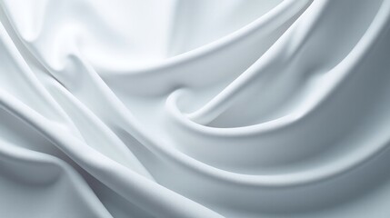 Obraz premium The image displays a flowing white fabric, creating a sense of elegance and grace.