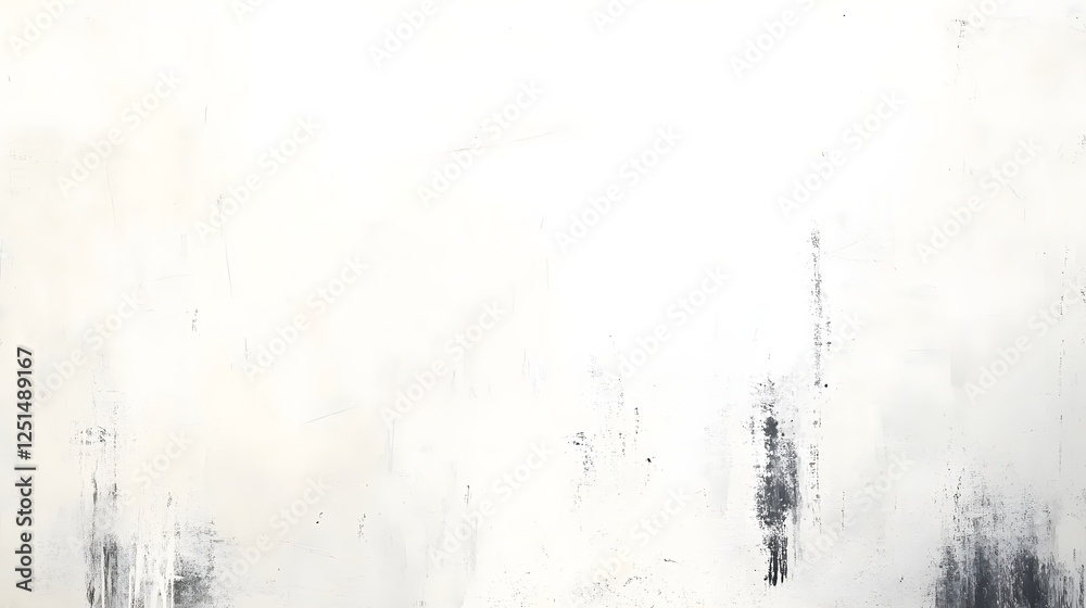 Poster Abstract Minimal Composition of Fluid Monochrome Shapes and Shadows Evoking a Contemplative Atmosphere