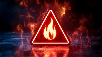 zagrożenie pożarowe, ogień, ostrzeżenie, bezpieczeństwo, ewakuacja, gaszenie pożaru, płomienie, alarm przeciwpożarowy, znak ostrzegawczy, symbol ognia, niebezpieczeństwo, wysokie ryzyko, straż pożarna