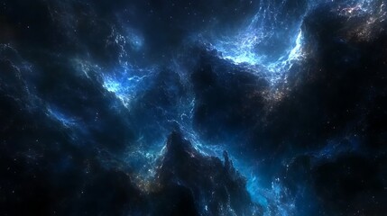 Obraz premium Deep space nebula swirling cosmic dust