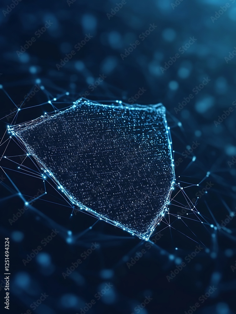 Poster Image of a transparent firewall blocking unauthorized digital access, illustrating cybersecurity measures.