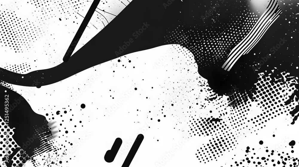 Poster bold abstract expressive fluid ink splatter background