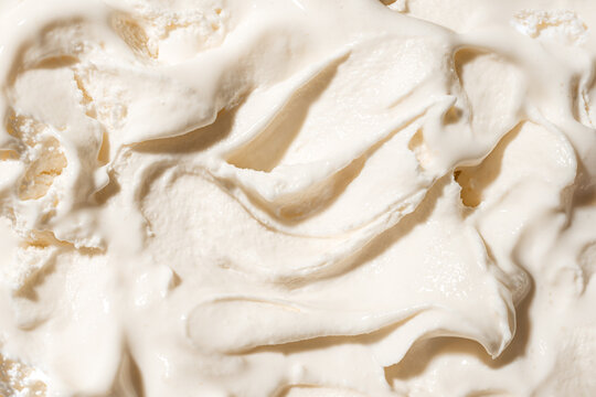 White vanilla ice cream texture