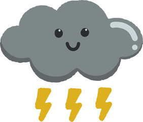 clip art cute watercolor illustration of colorful soft happy blue clouds for child daycare and nursery wallpaper