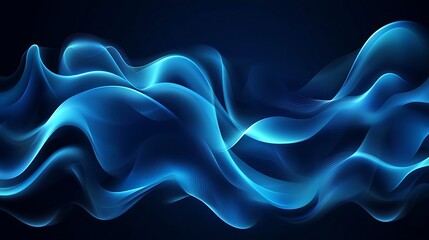 Fototapeta premium Abstract Blue Waves Background