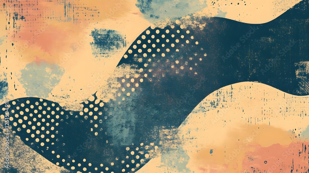 Poster Dynamic Colorful Abstract Geometric Shapes Background Design