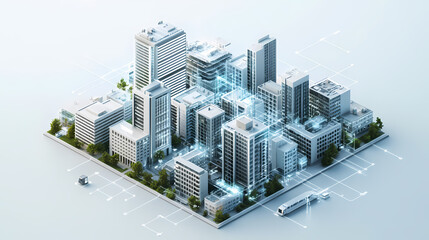 Miniature city landscape