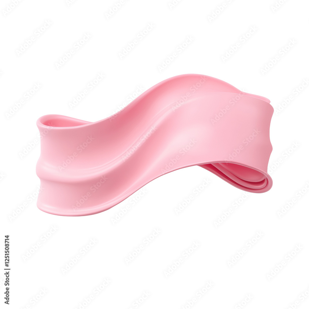 Aufkleber pink flowing form against a stark backdrop, creating visual appeal