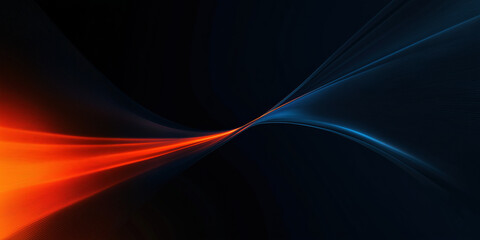 Naklejka premium A Gradient Background With Orange And Blue Colors, Flat Design, Grainy Texture, Simple, Minimalist, White Space At The Top Of The Frame, Blurred Edges, Smooth Curves, No Sharp Corners