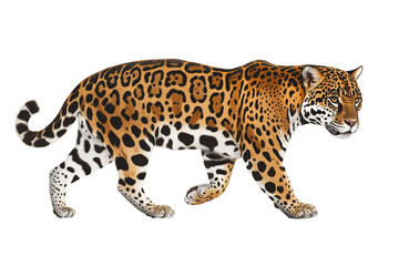 Obraz premium a jaguar isolated on a transparent background