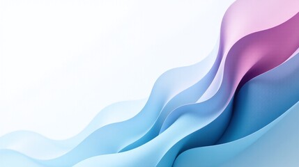 Fototapeta premium Abstract wave patterns in soft pastel hues.
