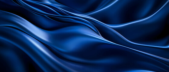 Obraz premium Blue banner background with diagonal lines and a dark blue color