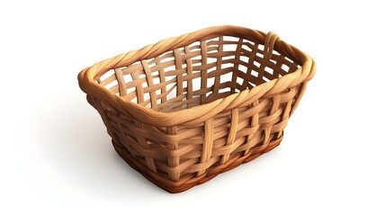 Fototapeta premium Handcrafted Wicker Basket for Organized and Stylish Storage