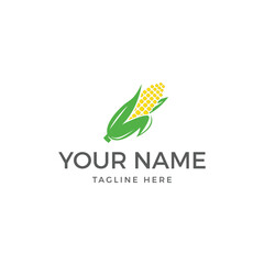 Corn farm logo template, corn vector icon.